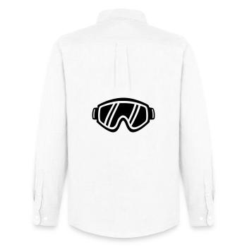 Ski goggles - Men's Oxford Shirt by Stanley/Stella - white - Back - AI Model Male 185 dark (185cm)