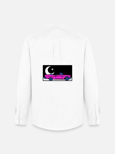 Retro 80s Convertible Graphic - Men's Oxford Shirt by Stanley/Stella - white