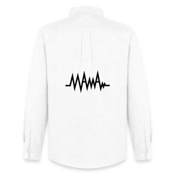 MAMA - Men's Oxford Shirt by Stanley/Stella - white - Back - AI Model Male 185 dark (185cm)