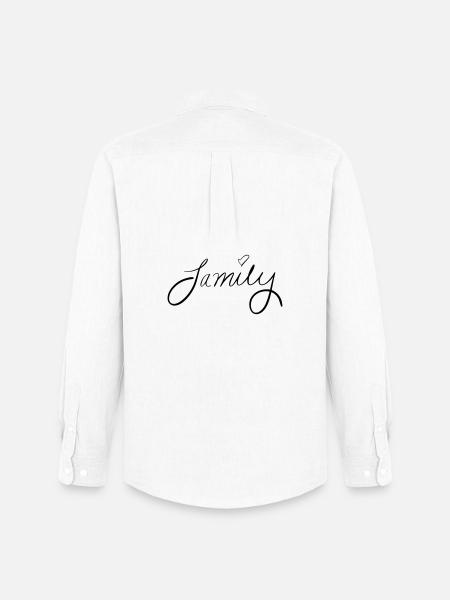 famille - Chemise Oxford homme Stanley/Stella - blanc