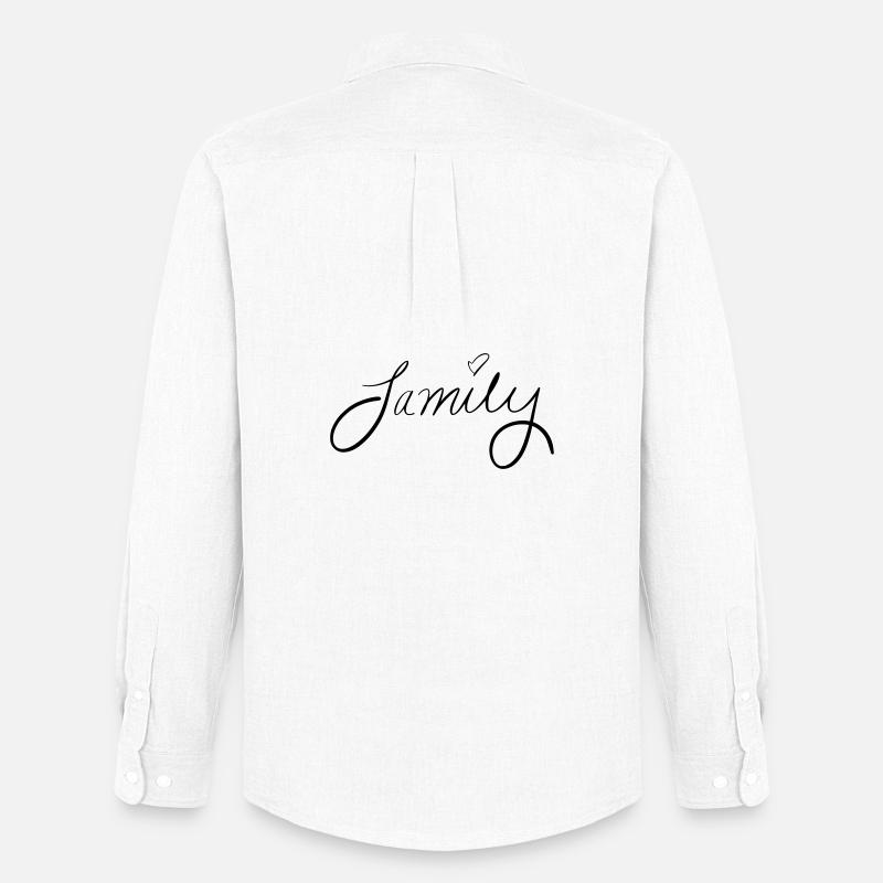 Family - Männer Oxford Hemd von Stanley/Stella - Weiß