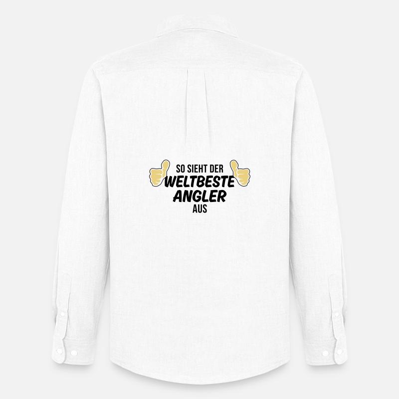 der weltbeste angler - Männer Oxford Hemd von Stanley/Stella - Weiß