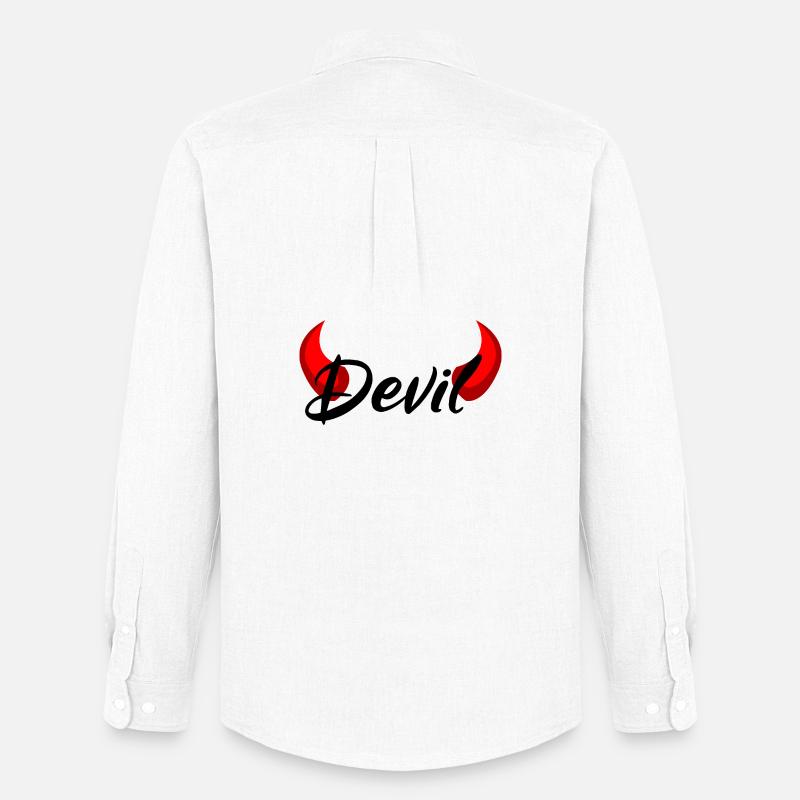 Ich bin ein Teufel - Devil - Männer Oxford Hemd von Stanley/Stella - Weiß