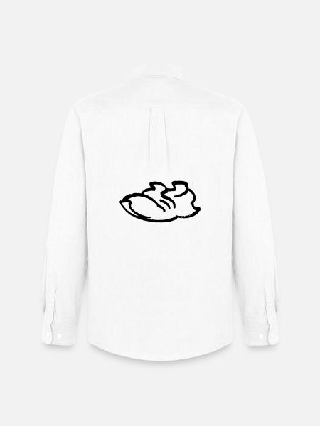 Running Shoe Contour - Men's Oxford Shirt by Stanley/Stella - white