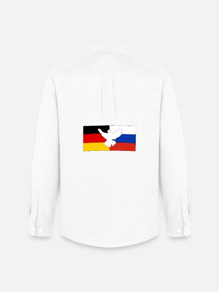 German-Russian friendship - Men's Oxford Shirt by Stanley/Stella - white