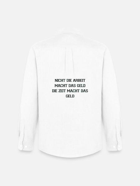 Time Makes Money Quote - Men's Oxford Shirt by Stanley/Stella - white