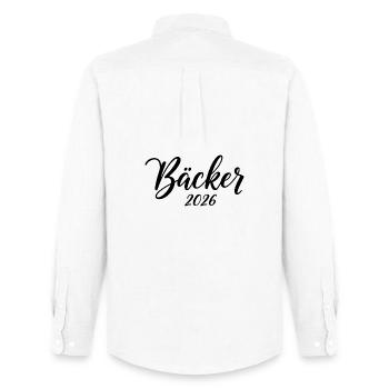 Baker 2026 – Craft Design - Men's Oxford Shirt by Stanley/Stella - white - Back - AI Model Male 185 dark (185cm)