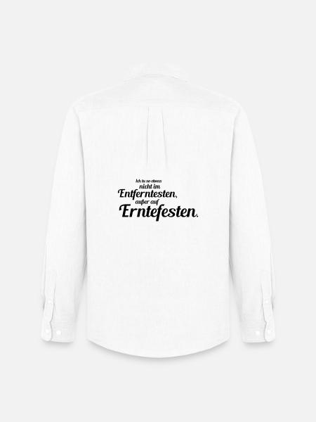 Erntefeste - Männer Oxford Hemd von Stanley/Stella - Weiß