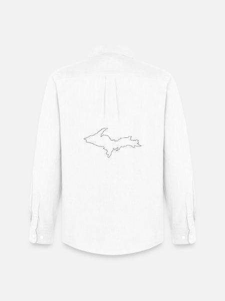 Michigan Upper Peninsula - Men's Oxford Shirt by Stanley/Stella - white