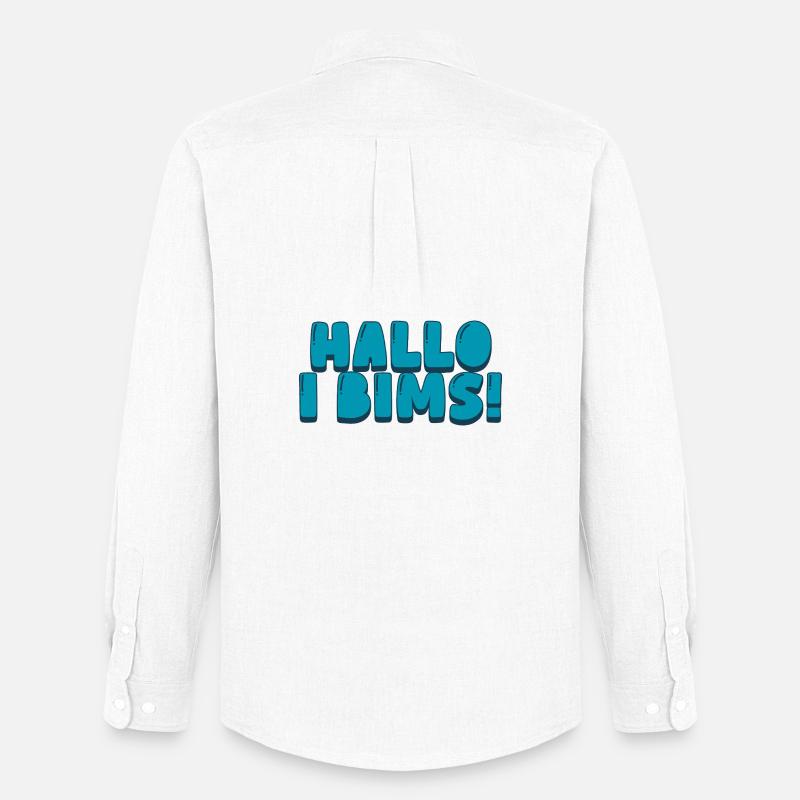 Hallo i bims! - Männer Oxford Hemd von Stanley/Stella - Weiß