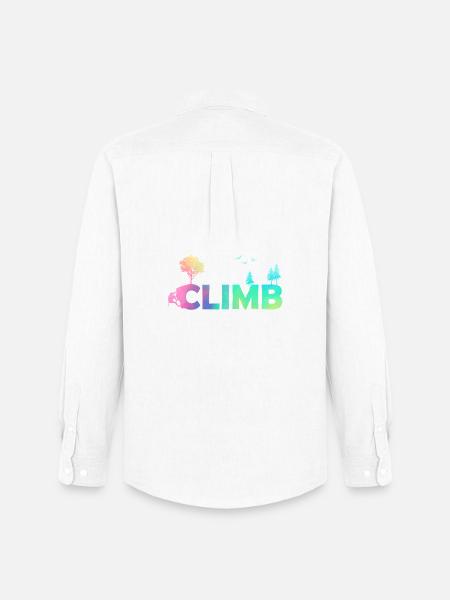 Climb Gradient Nature Climbing - Men's Oxford Shirt by Stanley/Stella - white