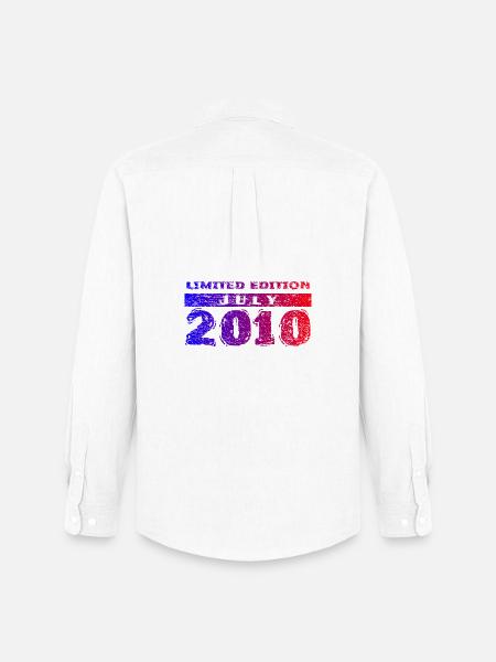 16e anniversaire Édition Limitée 07/2010 - Chemise Oxford homme Stanley/Stella - blanc