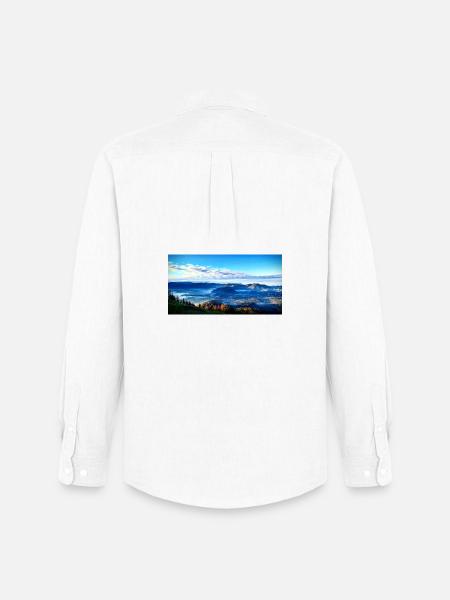 Morning fog mountain landscape - Men's Oxford Shirt by Stanley/Stella - white