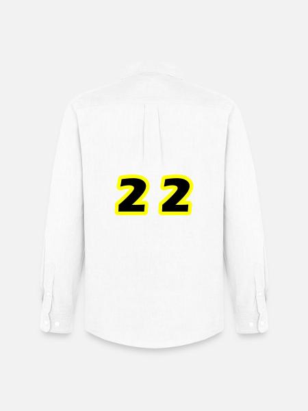 22 Number Symbol - Men's Oxford Shirt by Stanley/Stella - white