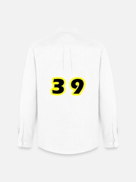 39 Number Symbol - Men's Oxford Shirt by Stanley/Stella - white