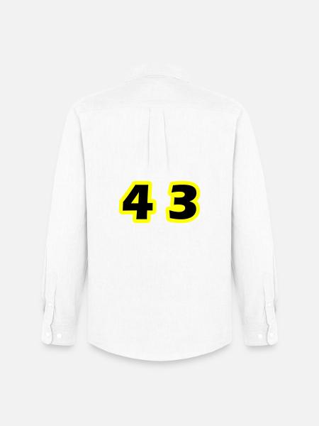 43 Number symbol - Men's Oxford Shirt by Stanley/Stella - white