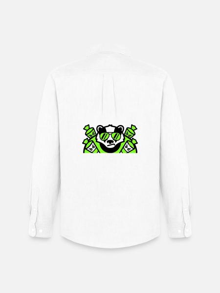 Badger Sugar Cones Logo - Men's Oxford Shirt by Stanley/Stella - white