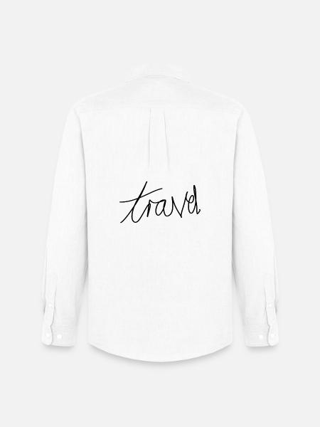 reisen - Männer Oxford Hemd von Stanley/Stella - Weiß