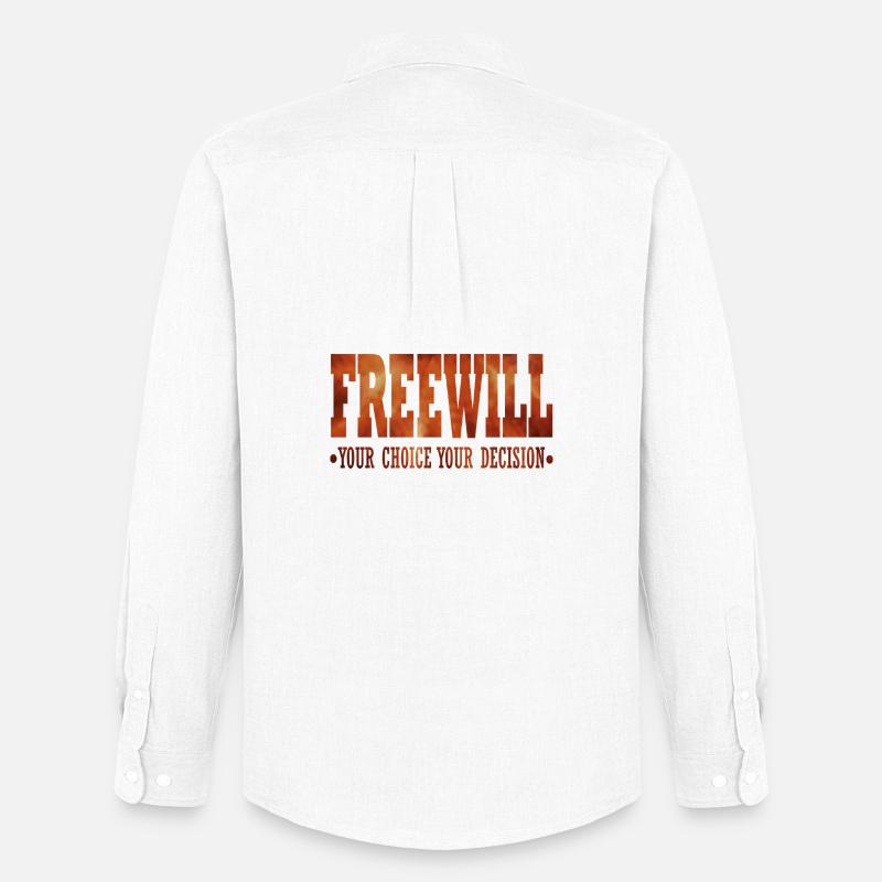 FreeWill - Men's Oxford Shirt by Stanley/Stella - white