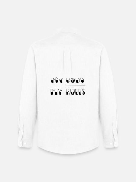 my body - my rules - Men's Oxford Shirt by Stanley/Stella - white