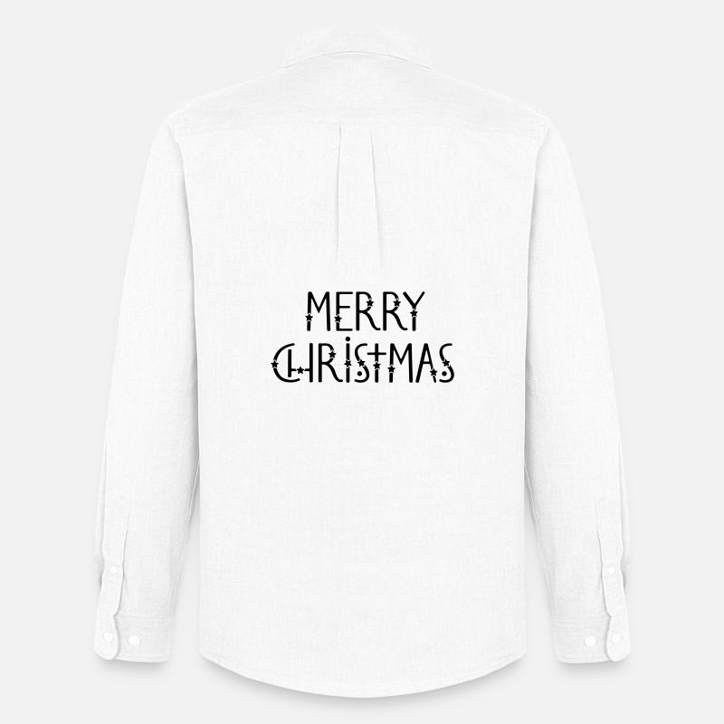 merry christmas - Männer Oxford Hemd von Stanley/Stella - Weiß