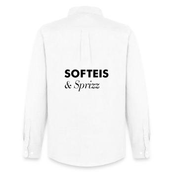 Soft Cream Sprizz Vacances d’été - Chemise Oxford homme Stanley/Stella - blanc - Dos - AI Model Male 185 dark (185cm)