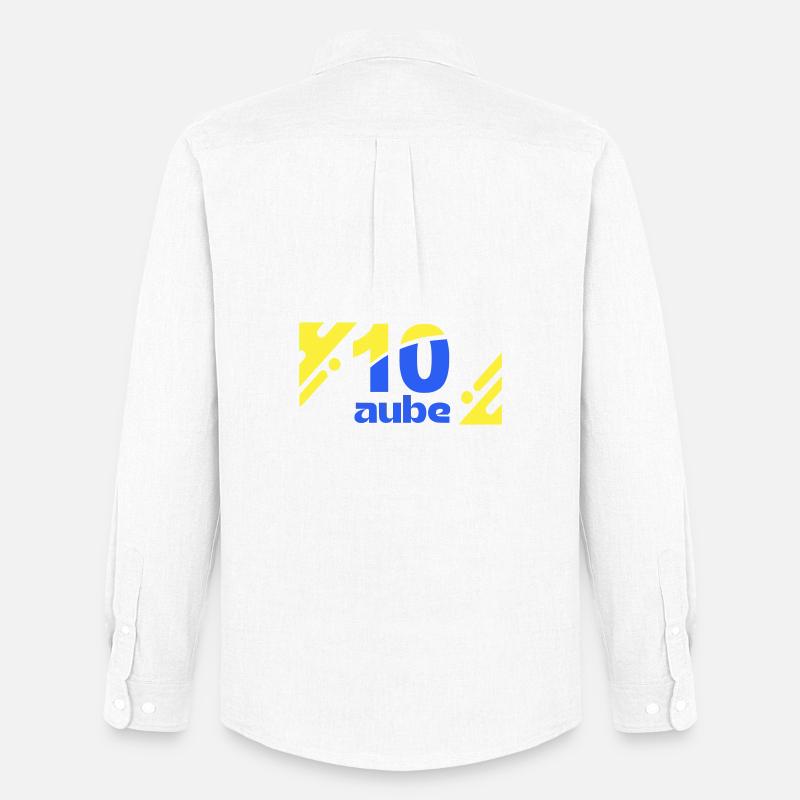 Ten Dawn Logo Blau Gelb - Männer Oxford Hemd von Stanley/Stella - Weiß