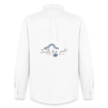 Just for you Caterpillar - Men's Oxford Shirt by Stanley/Stella - white - Back - AI Model Male 185 dark (185cm)