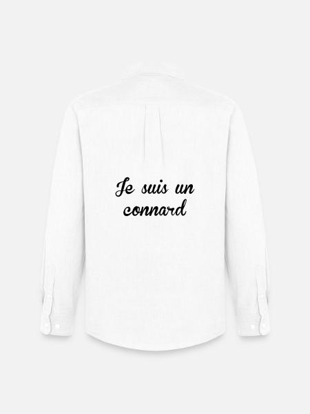 Je suis un Connard ! - Chemise Oxford homme Stanley/Stella - blanc