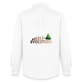 Chainsaw Evolution Color - Men's Oxford Shirt by Stanley/Stella - white - Back - AI Model Male 185 dark (185cm)