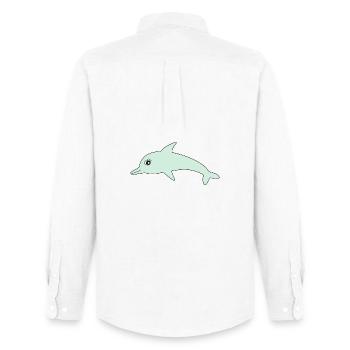 Dauphins dauphins - Chemise Oxford homme Stanley/Stella - blanc - Dos - AI Model Male 185 dark (185cm)