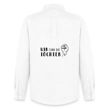 We are the daughters! - Men's Oxford Shirt by Stanley/Stella - white - Back - AI Model Male 185 dark (185cm)