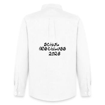 Graduation 2026 - Men's Oxford Shirt by Stanley/Stella - white - Back - AI Model Male 185 dark (185cm)