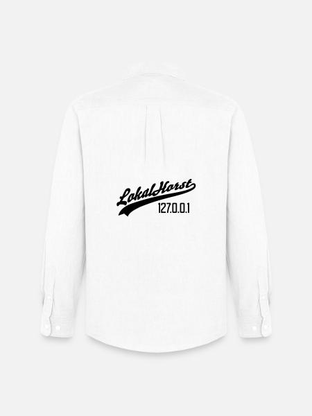 Lokal Horst - Männer Oxford Hemd von Stanley/Stella - Weiß