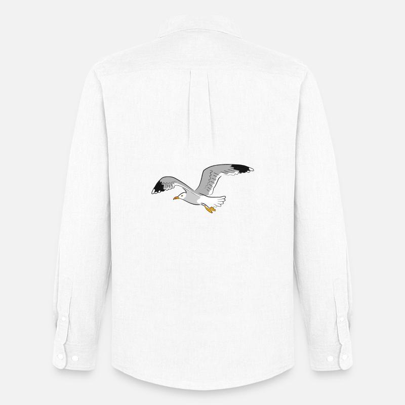 moewe vogel strand - Männer Oxford Hemd von Stanley/Stella - Weiß
