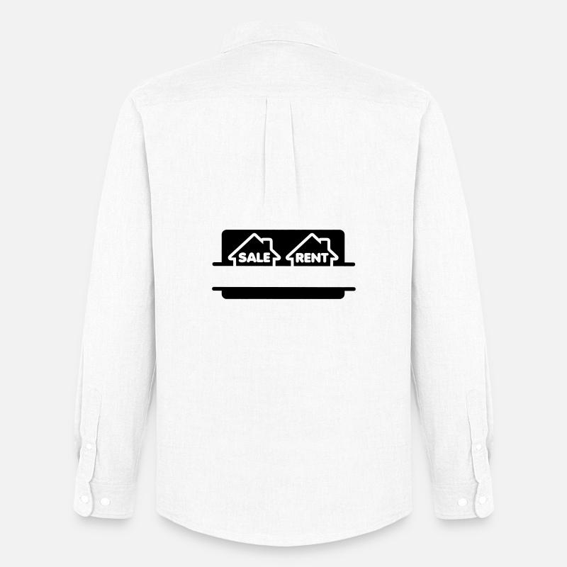 Haus mieten oder kaufen - Männer Oxford Hemd von Stanley/Stella - Weiß