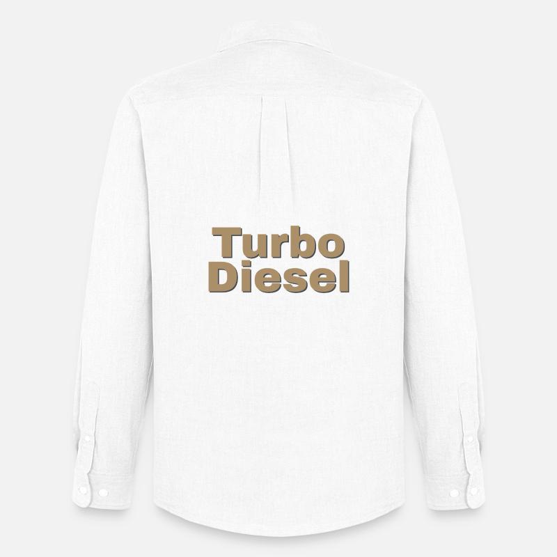 Turbo Diesel - Männer Oxford Hemd von Stanley/Stella - Weiß