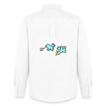 when birds fart - Men's Oxford Shirt by Stanley/Stella - white - Back - AI Model Male 185 dark (185cm)