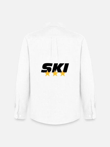 ski - Chemise Oxford homme Stanley/Stella - blanc