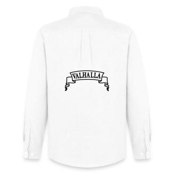 Valhalla dans la bannière - Chemise Oxford homme Stanley/Stella - blanc - Dos - AI Model Male 185 dark (185cm)