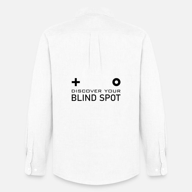 Blinder Fleck Gehirntest - Männer Oxford Hemd von Stanley/Stella - Weiß