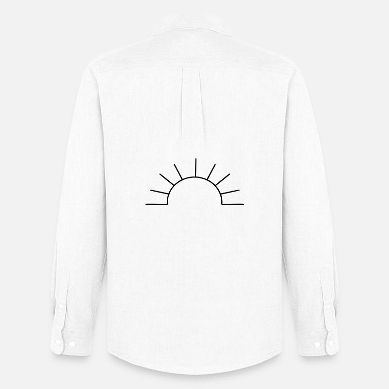 schlichte Sonne - Männer Oxford Hemd von Stanley/Stella - Weiß