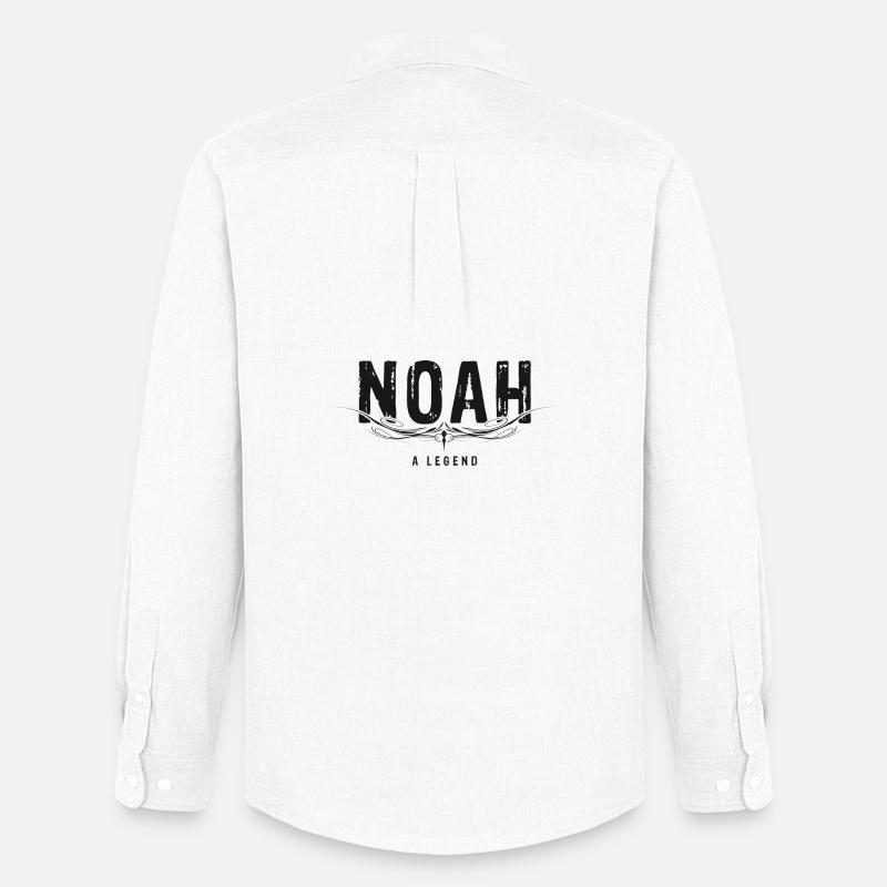 NOAH a Legend. - Männer Oxford Hemd von Stanley/Stella - Weiß