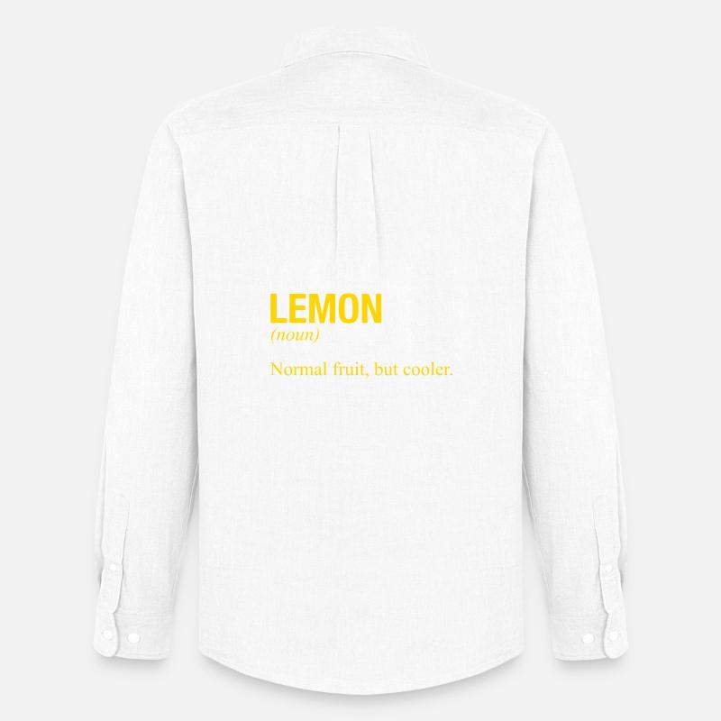 LEMON - Männer Oxford Hemd von Stanley/Stella - Weiß