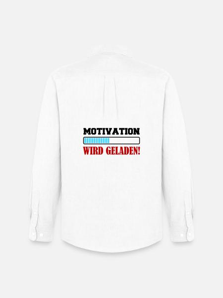 motivation_wird_geladen- - Männer Oxford Hemd von Stanley/Stella - Weiß