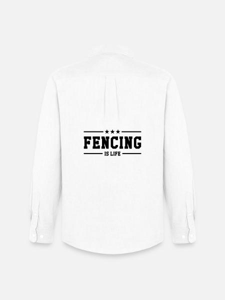 Fencing is life - Men's Oxford Shirt by Stanley/Stella - white