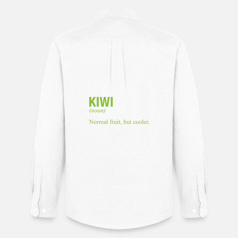KIWI - Männer Oxford Hemd von Stanley/Stella - Weiß
