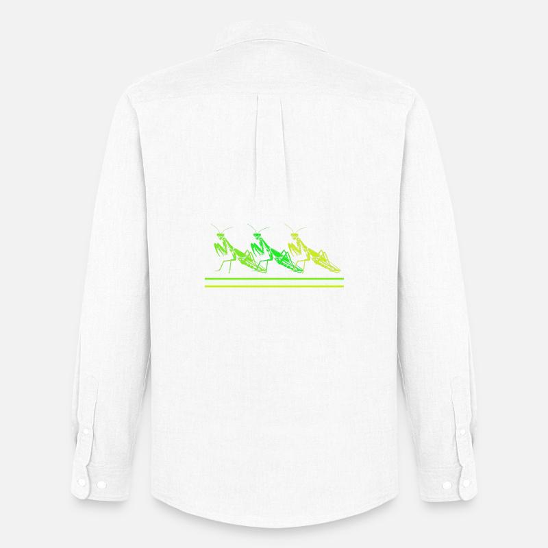 Mantis Gottesanbeter Gottesanbeterin - Männer Oxford Hemd von Stanley/Stella - Weiß