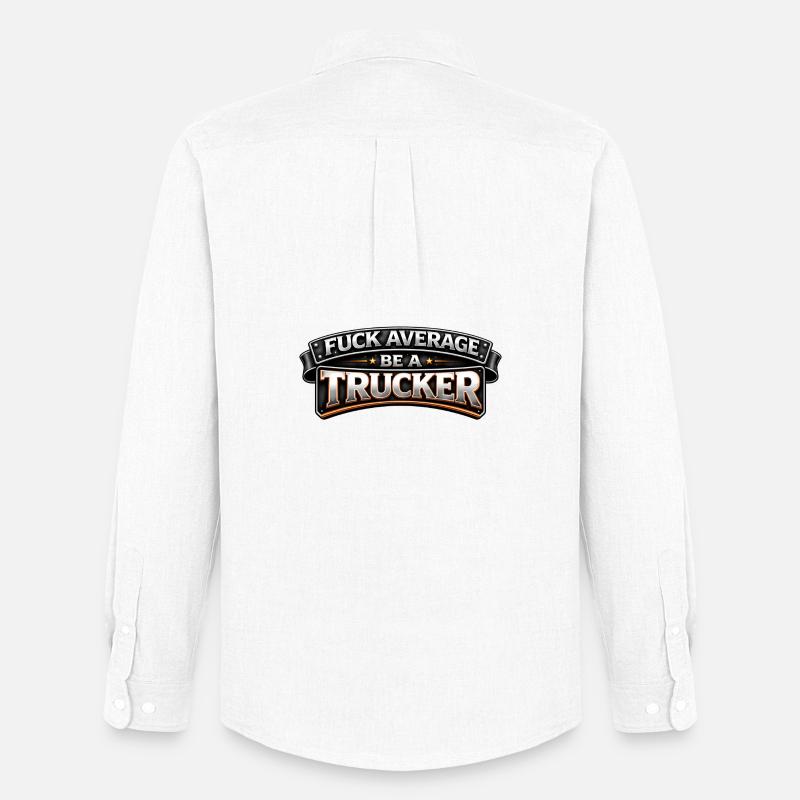 Stolzer Trucker – Leidenschaft auf der Straße - Männer Oxford Hemd von Stanley/Stella - Weiß