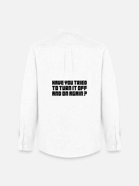 Turn it off and on again - Men's Oxford Shirt by Stanley/Stella - white